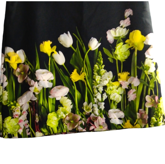 Victoria Beckham Floral Print Skirt SZ M - Picture 2 of 6